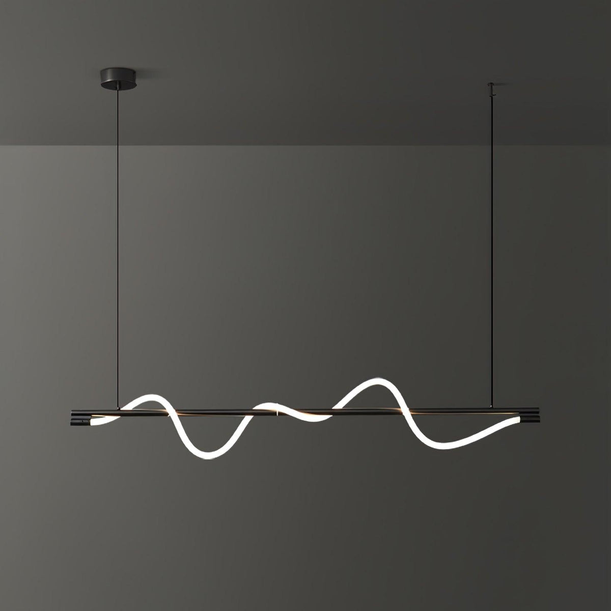 Pulse Minimalist Brass Pendant Lamp