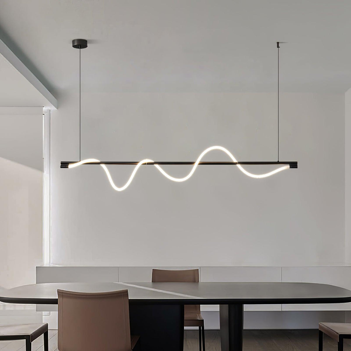 Pulse Minimalist Brass Pendant Lamp