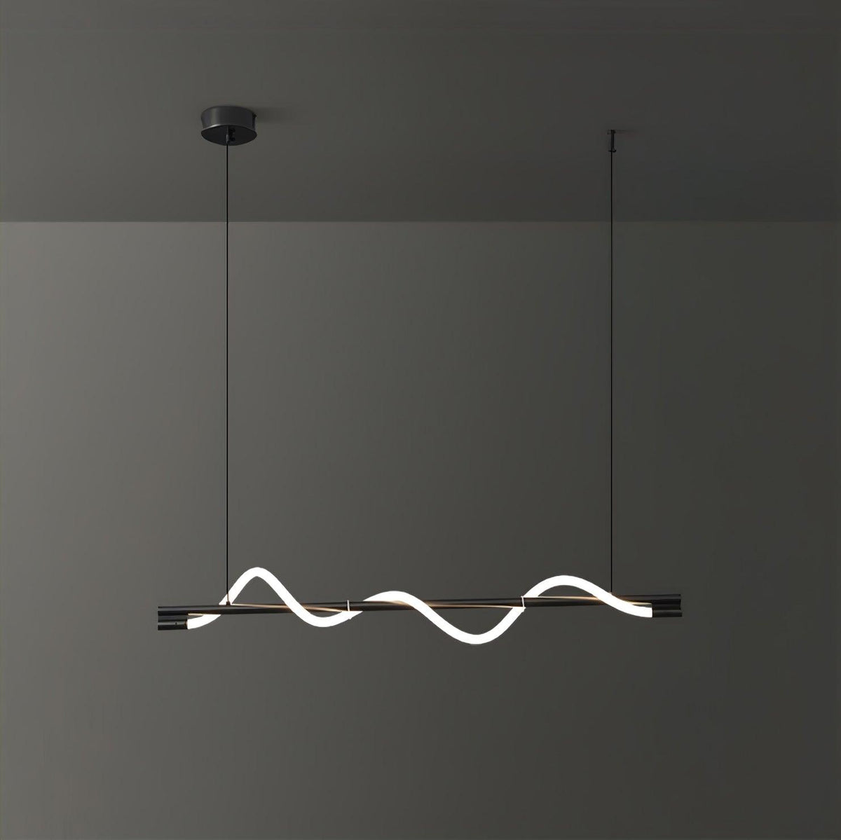 Pulse Minimalist Brass Pendant Lamp