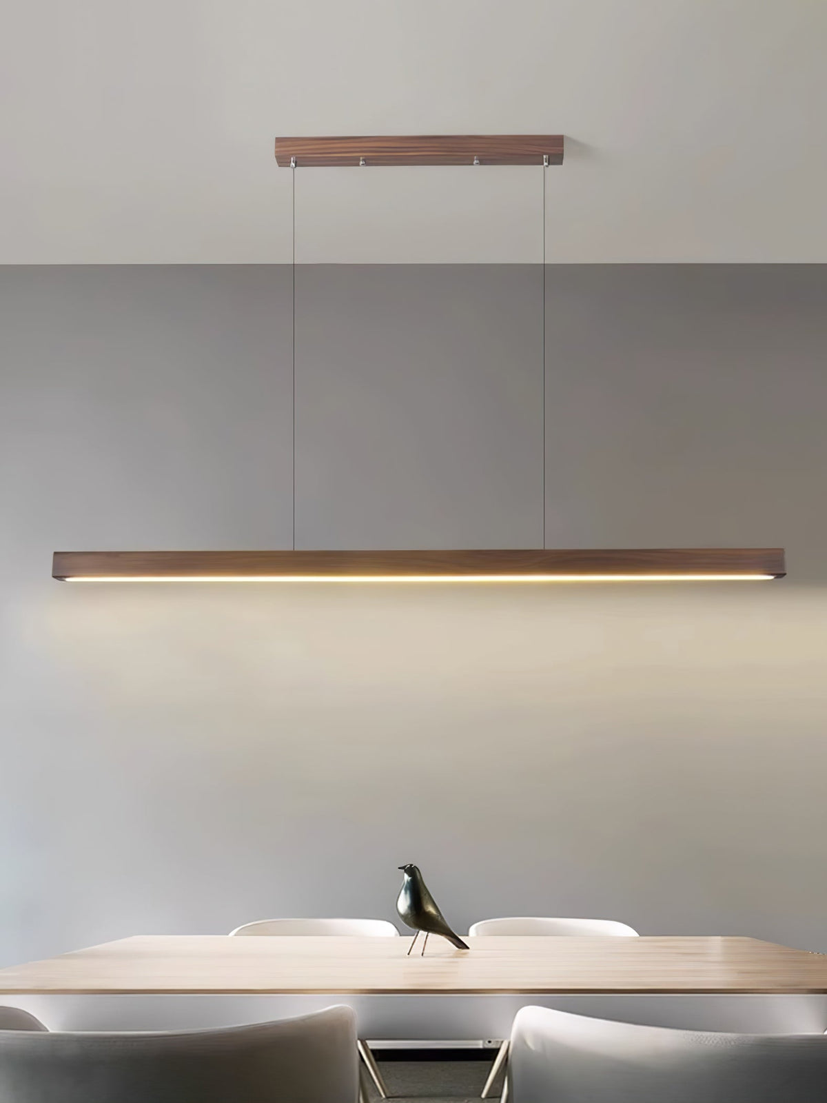 Rinalina Linear Minimalist Wood Pendant Light