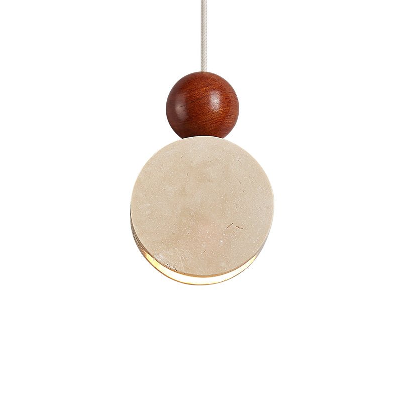 Opal Pendulum Yellow Travertine Pendant Lamp