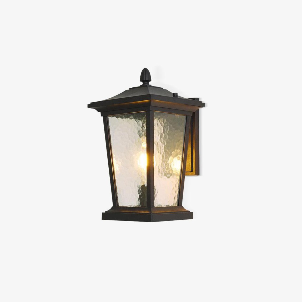 Edwin Birdcage Elegance Glass Outdoor Wall Lamp