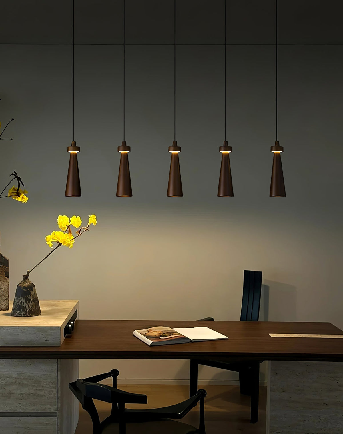 Tesno Minimalist Wood Pendant Light