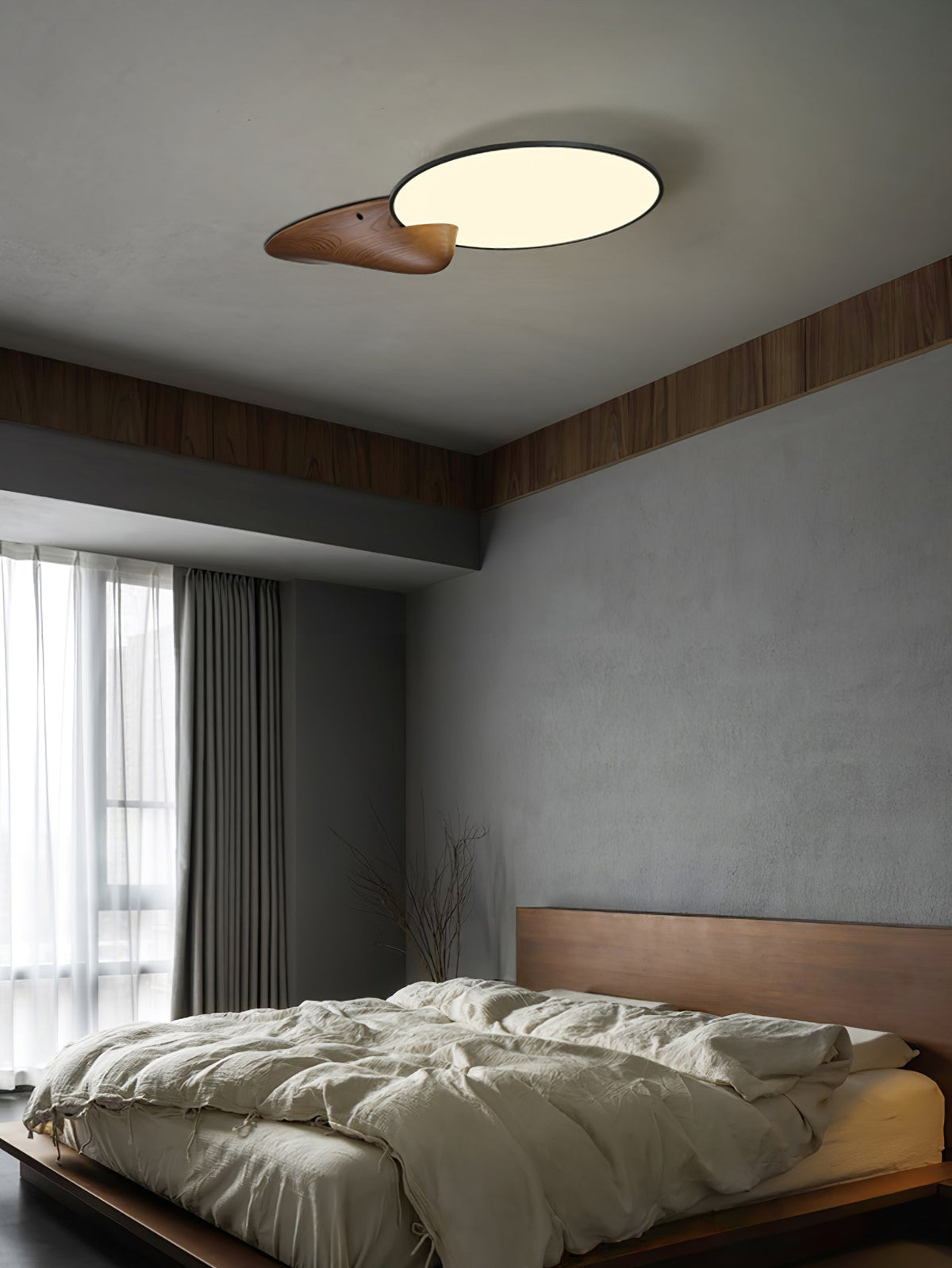 Zovenel Premium Elegance Peak Wood Ceiling Lamp