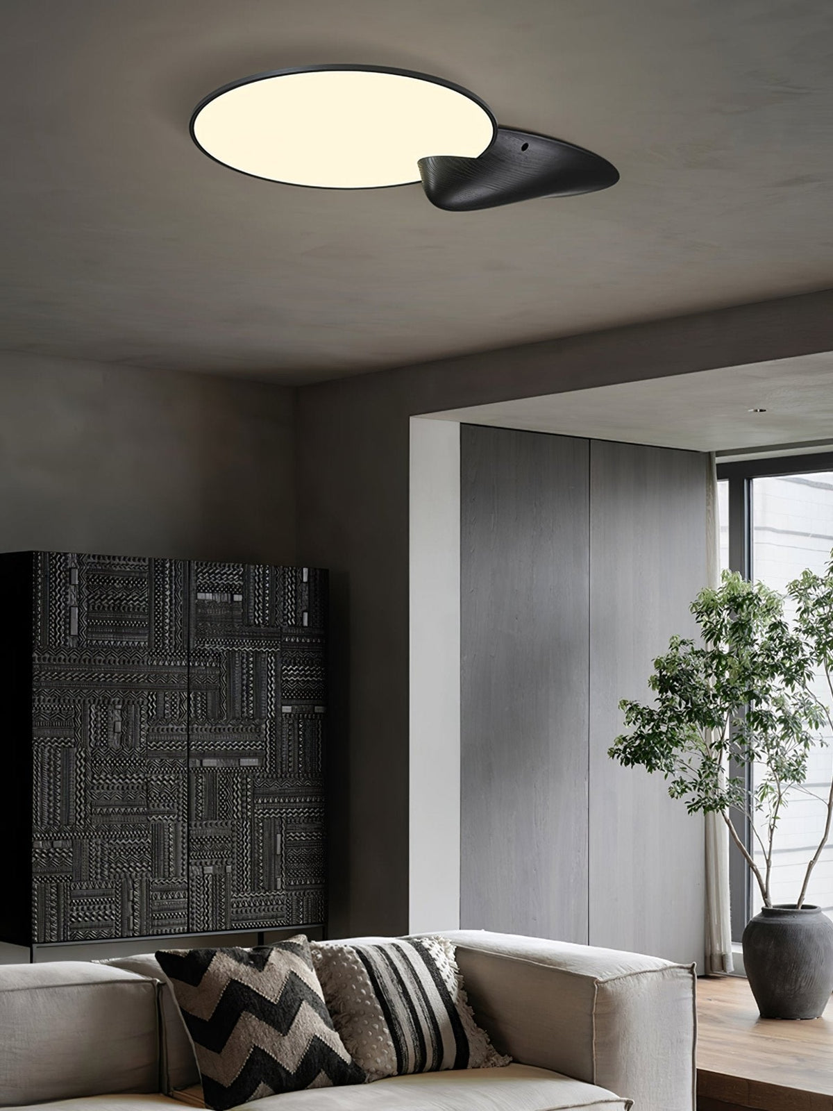 Zovenel Premium Elegance Peak Wood Ceiling Lamp
