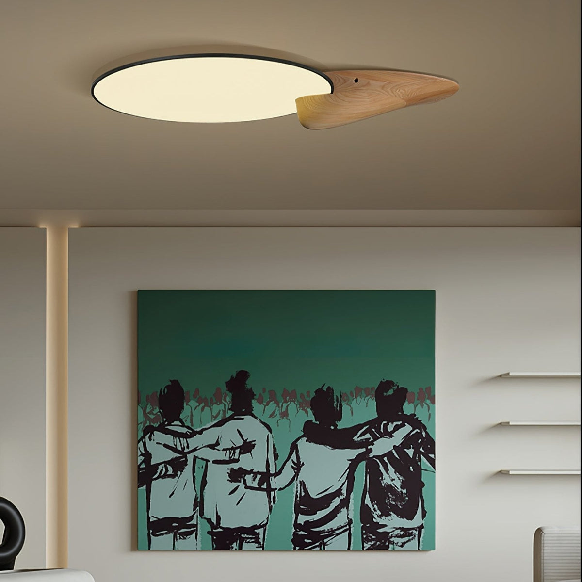 Zovenel Premium Elegance Peak Wood Ceiling Lamp