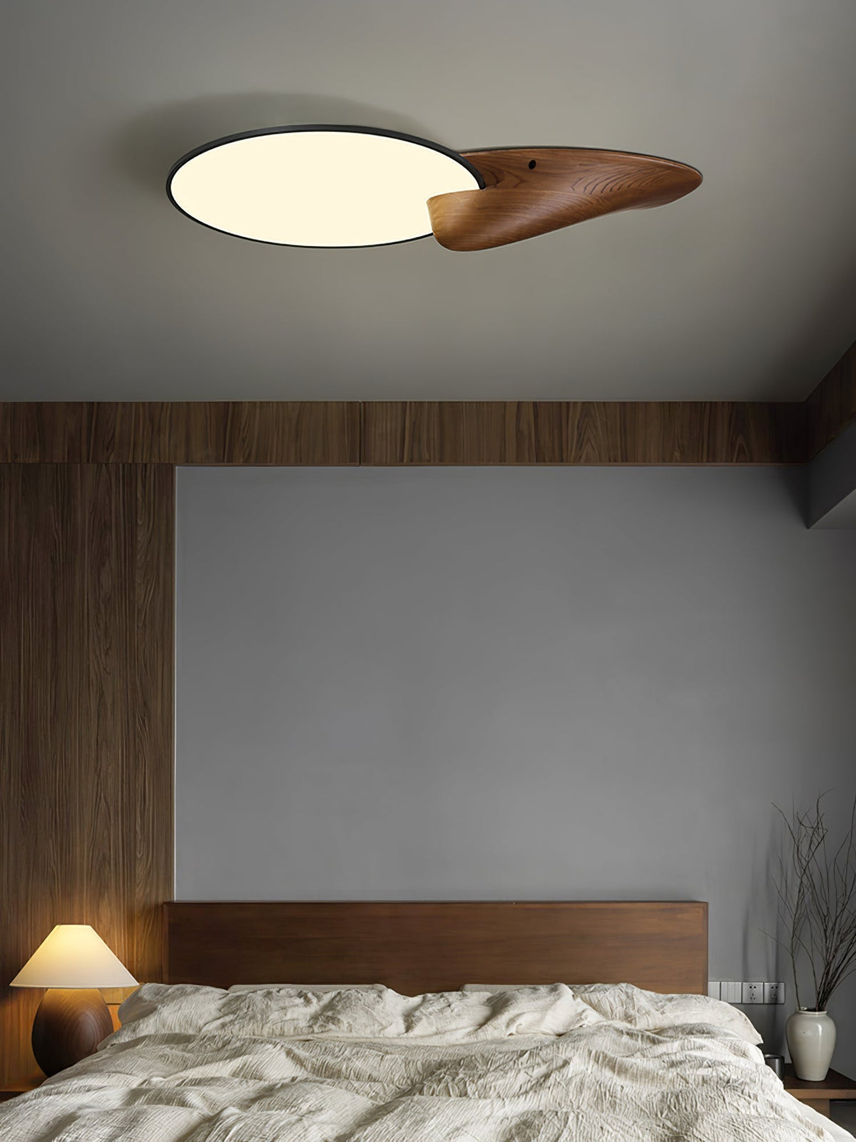 Zovenel Premium Elegance Peak Wood Ceiling Lamp