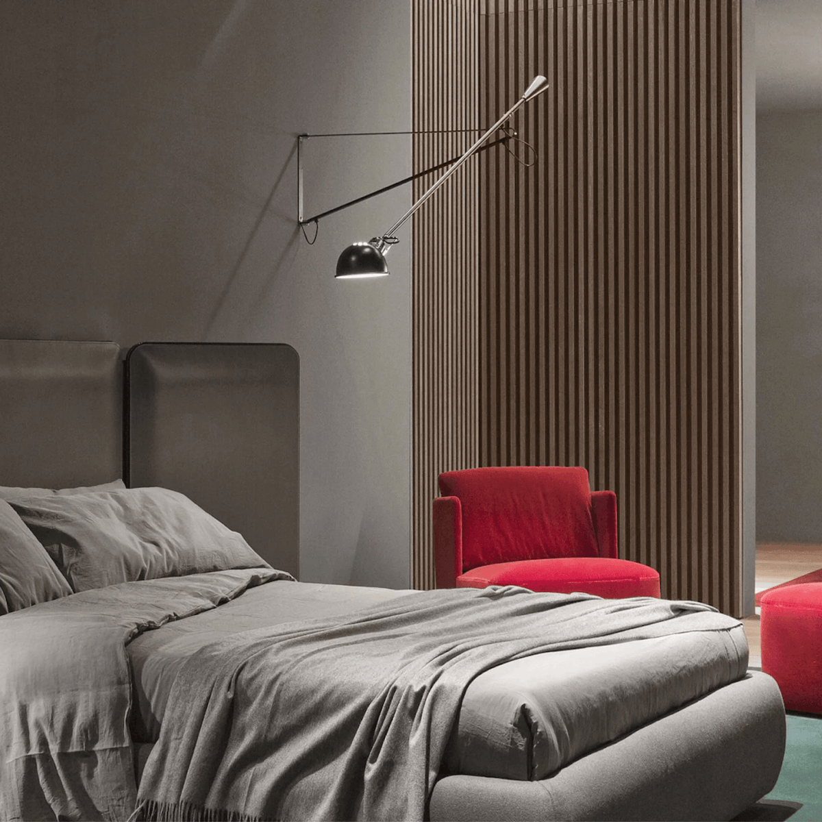 Vellaro Long Swing Arm Wall Lamp