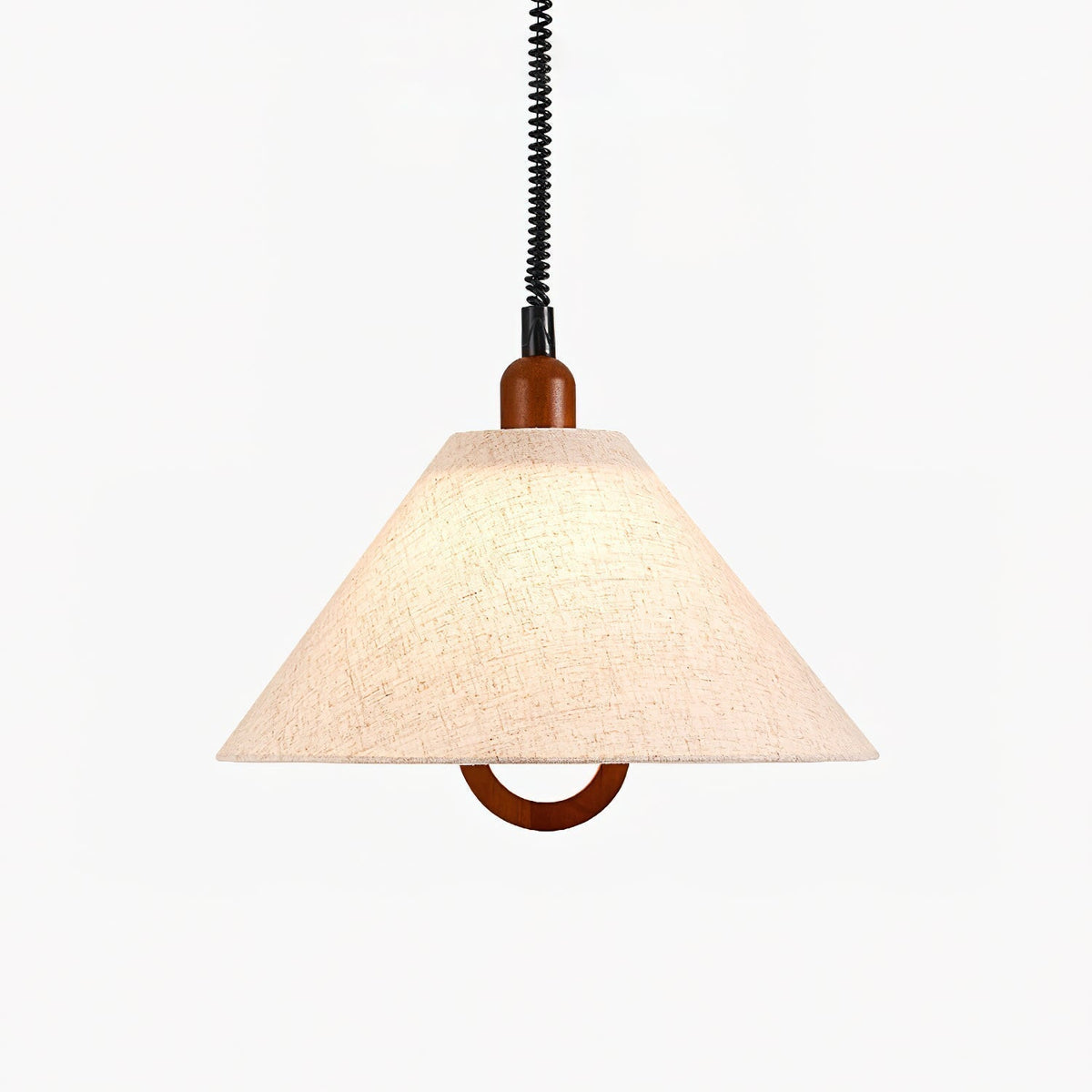 Alcaria Premium Nordic Art Fabric Wood Pendant Lamp