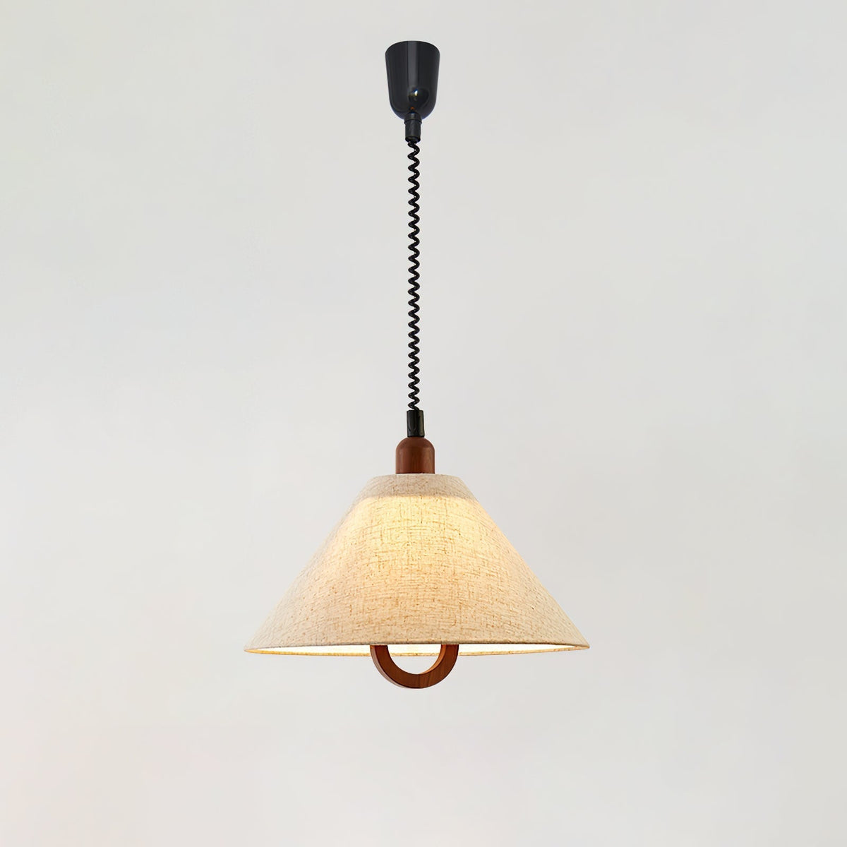 Alcaria Premium Nordic Art Fabric Wood Pendant Lamp