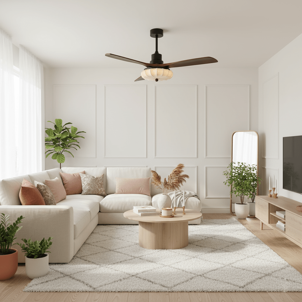 Paby Lotus Bloom Ceiling Fan Light