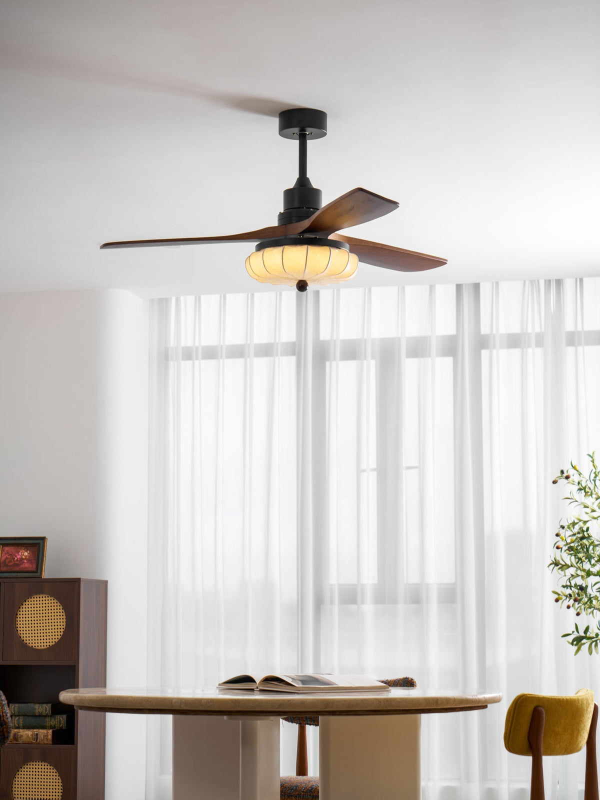 Paby Lotus Bloom Ceiling Fan Light