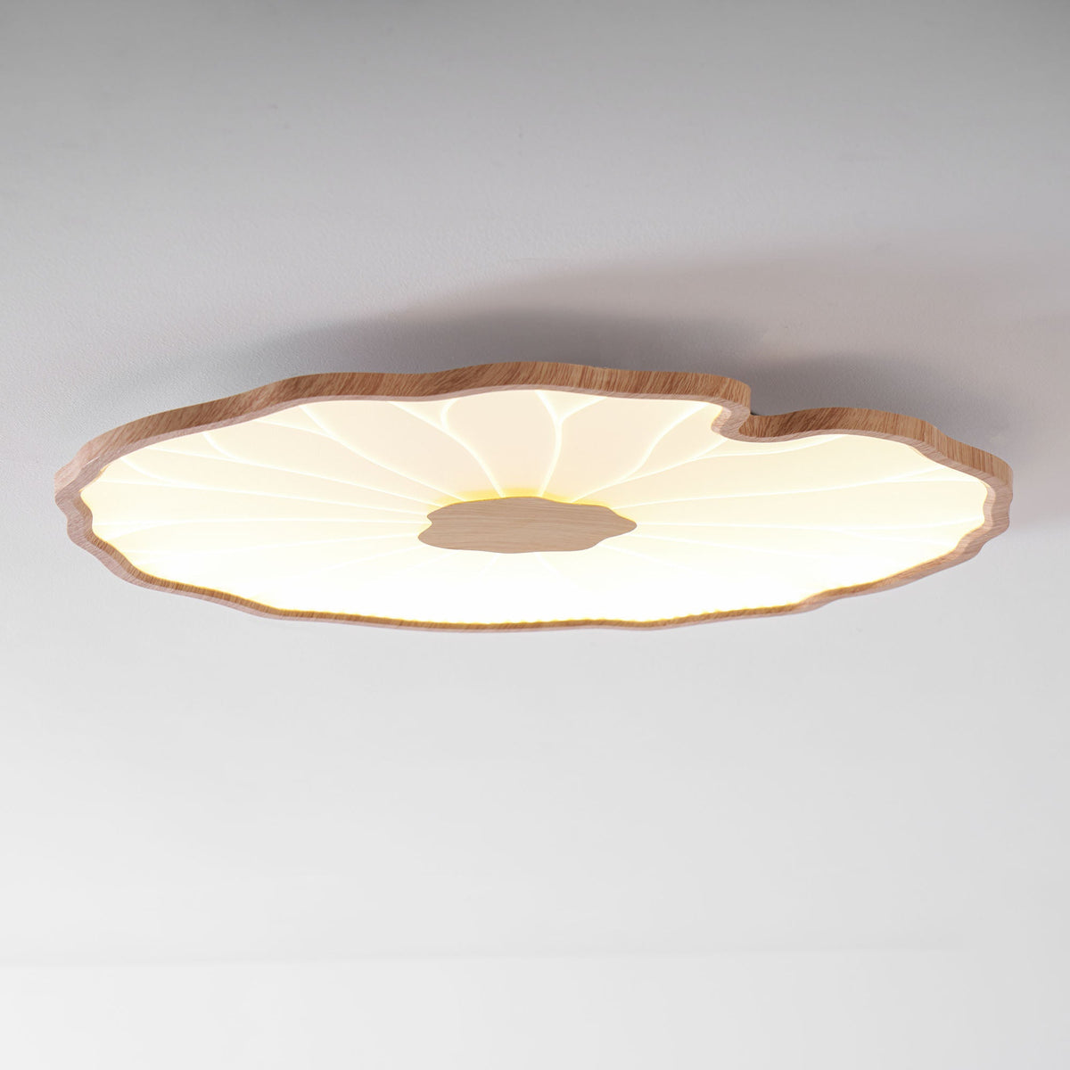 Pagia Lotus Leaf Acrylic Flush Mount Ceiling Light