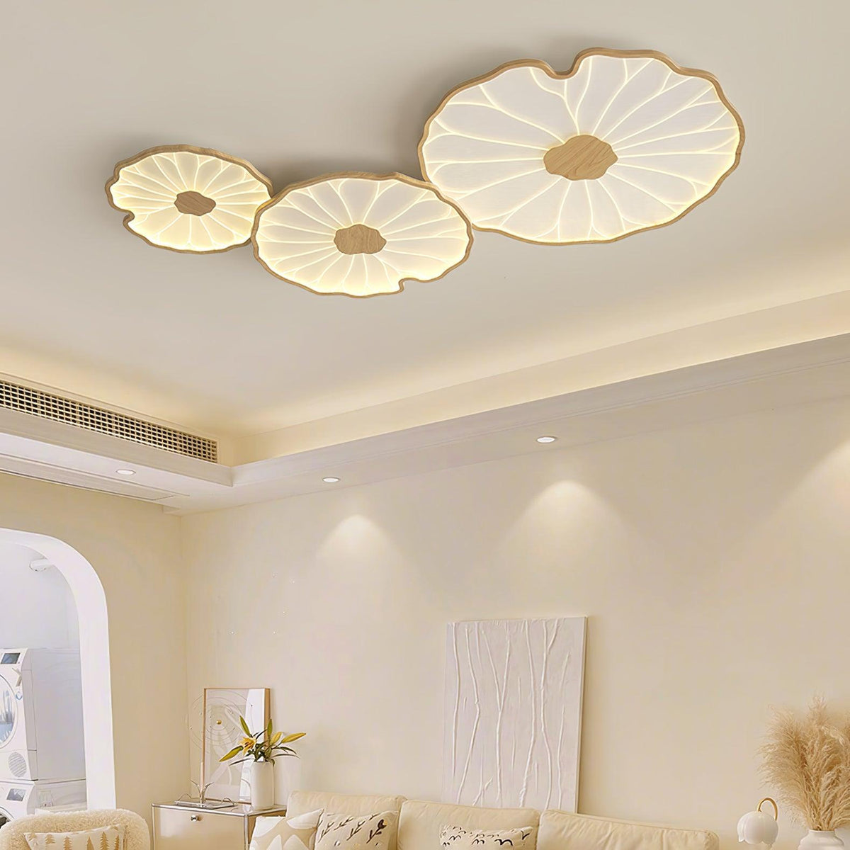Amelie Floral Wooden Ceiling Light