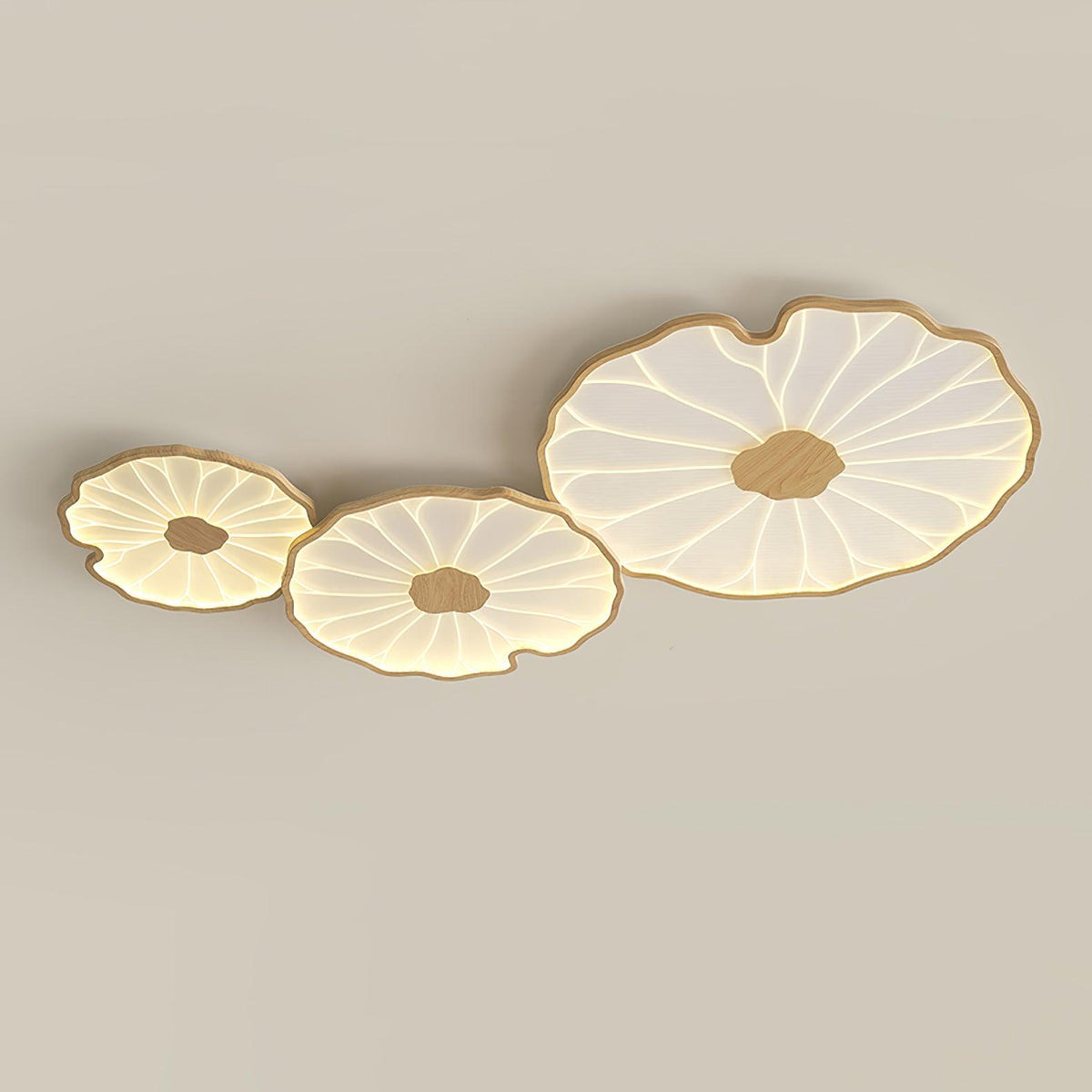 Pagia Lotus Leaf Acrylic Flush Mount Ceiling Light