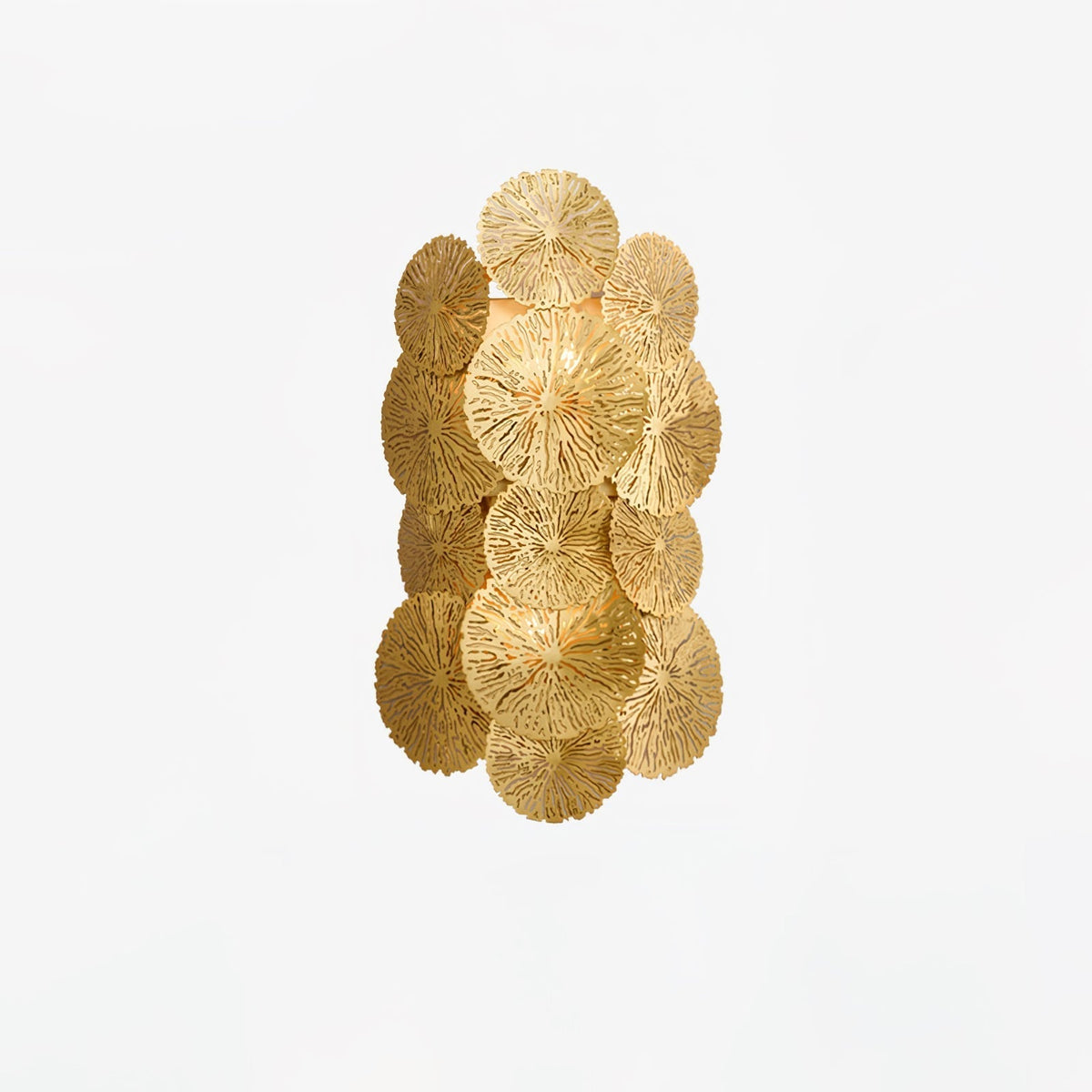 Rylso Wall Lamp Lotus Leaf Brass