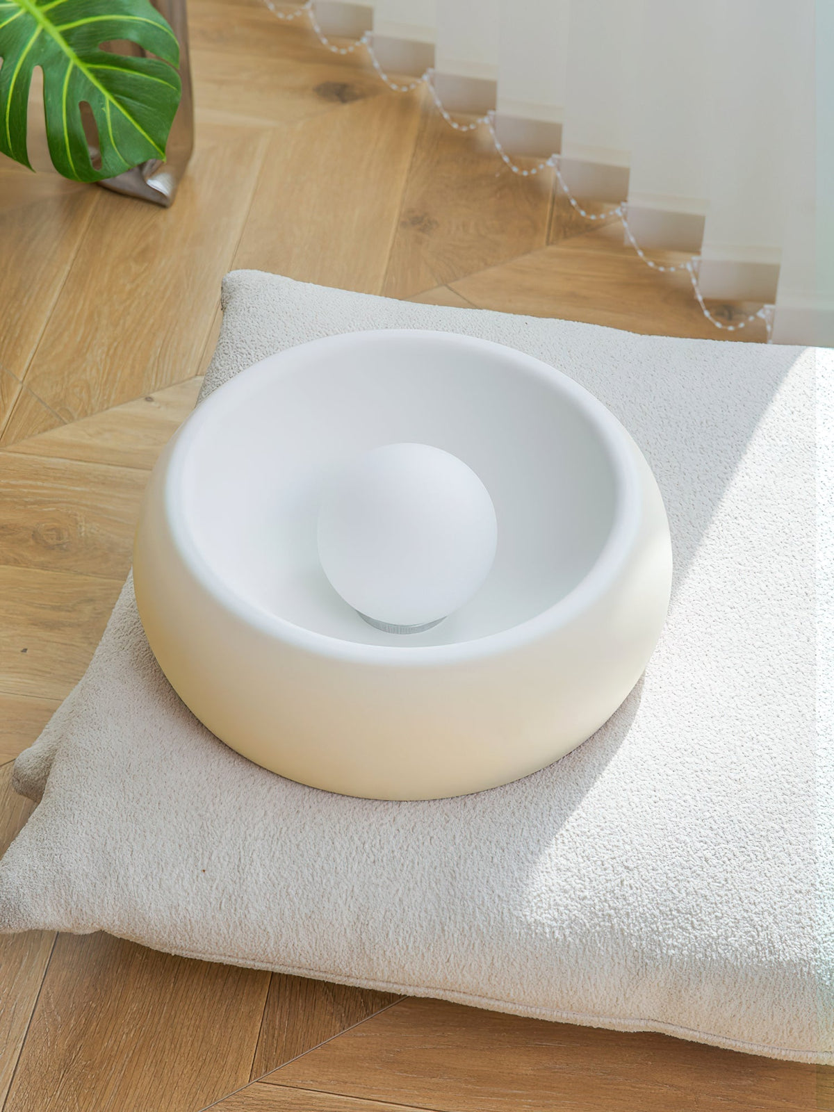 Talemu Modern Minimalist Round Glass Ceiling Light