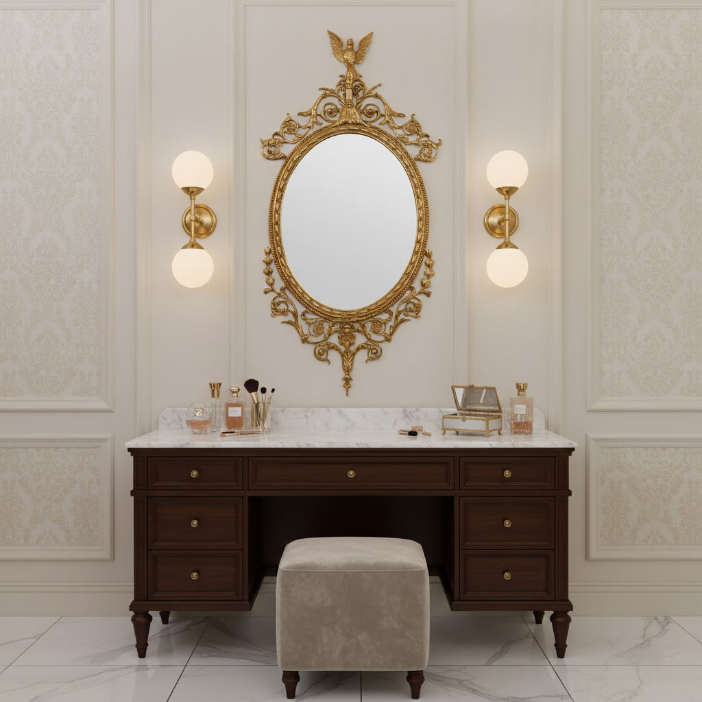 Aldenenne Belle Wood Flat Wall Mirror