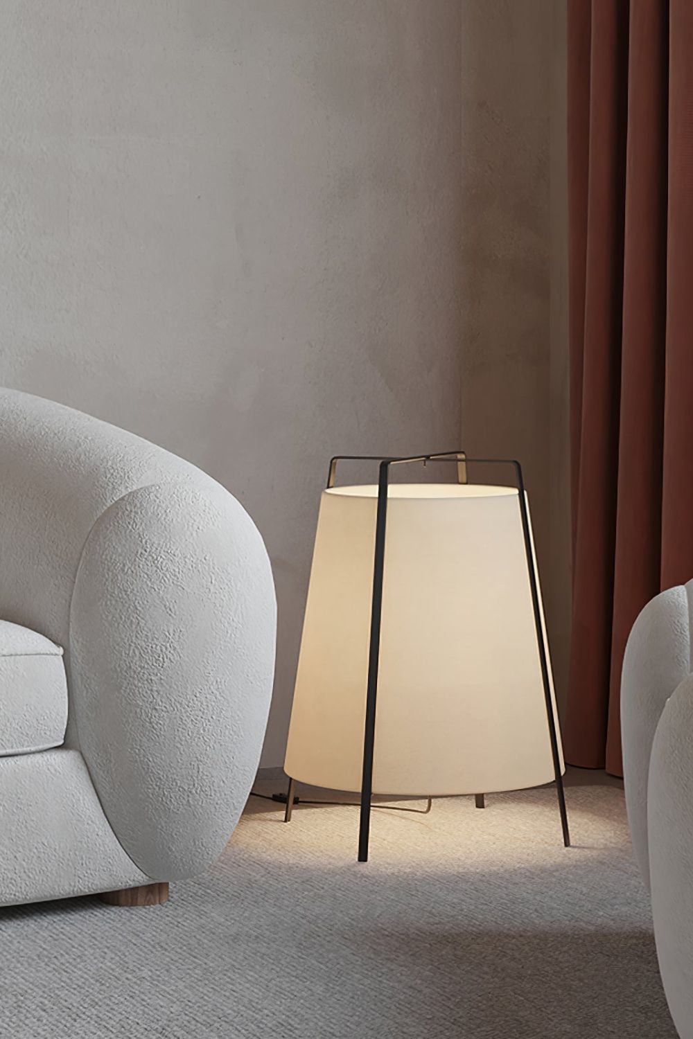 Zild Fabric Scandinavian Table Lamp