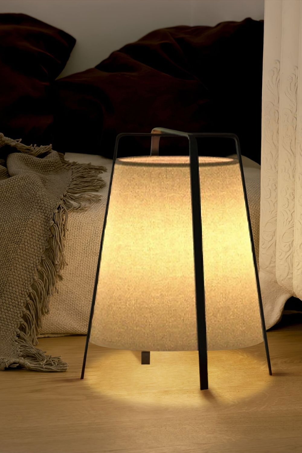 Zild Fabric Scandinavian Table Lamp