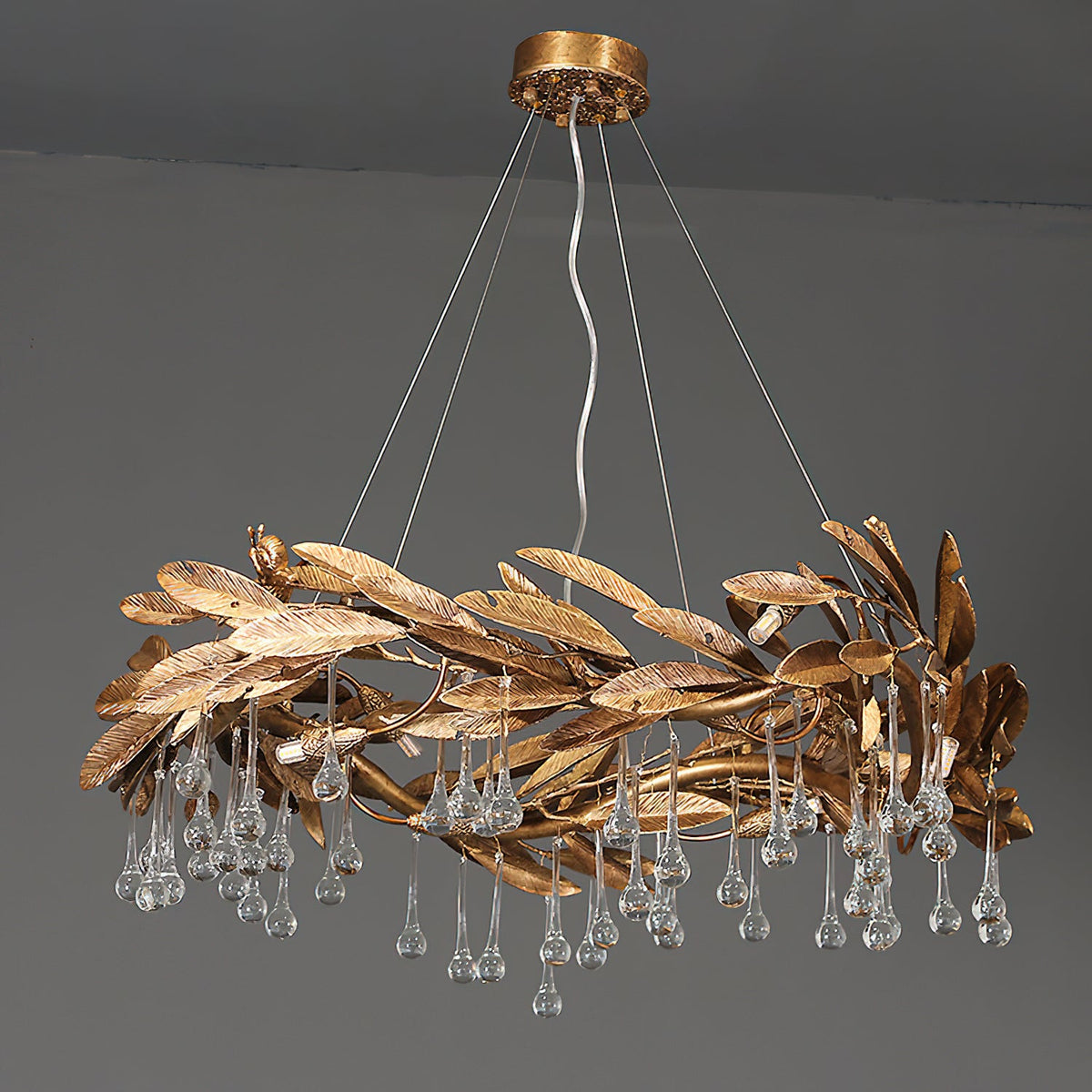 Brackenstone Botanical Raindrop Ring Chandelier