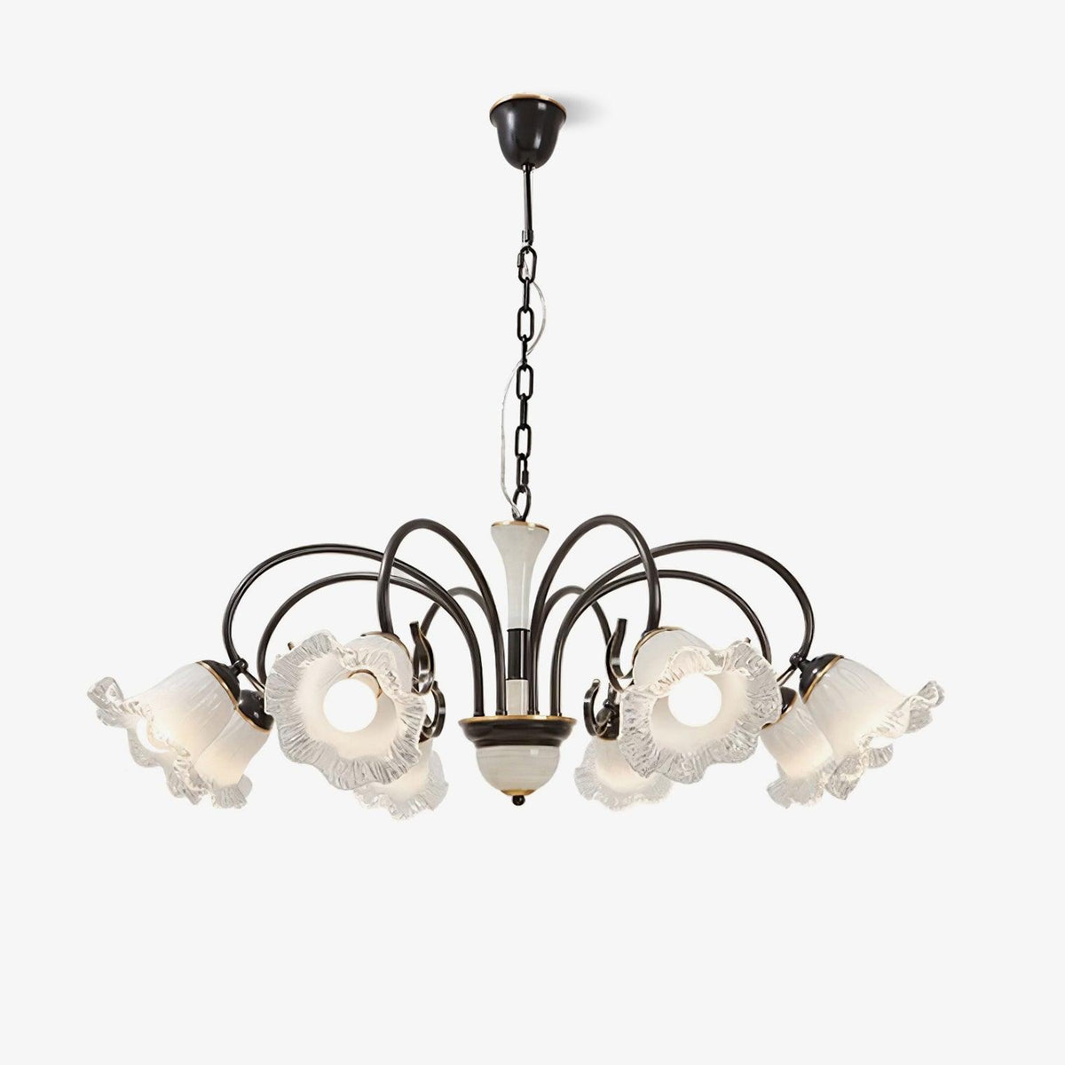 Umiron Gothic Iron Glass Chandelier