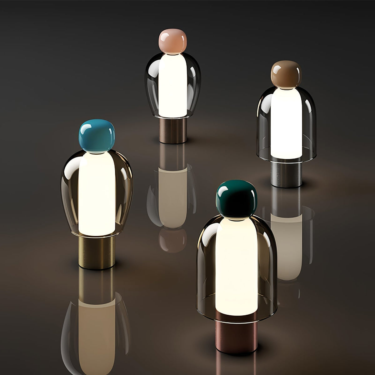 Nara Glass Artistic Table Lamp