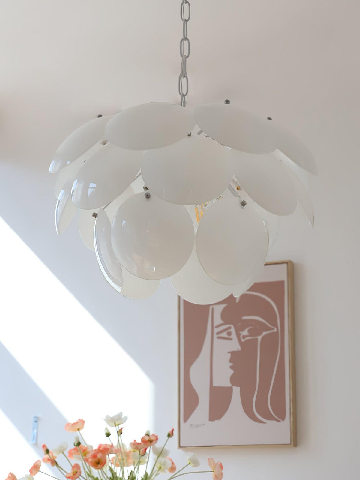 Sophia Minimalist Glass Chandelier