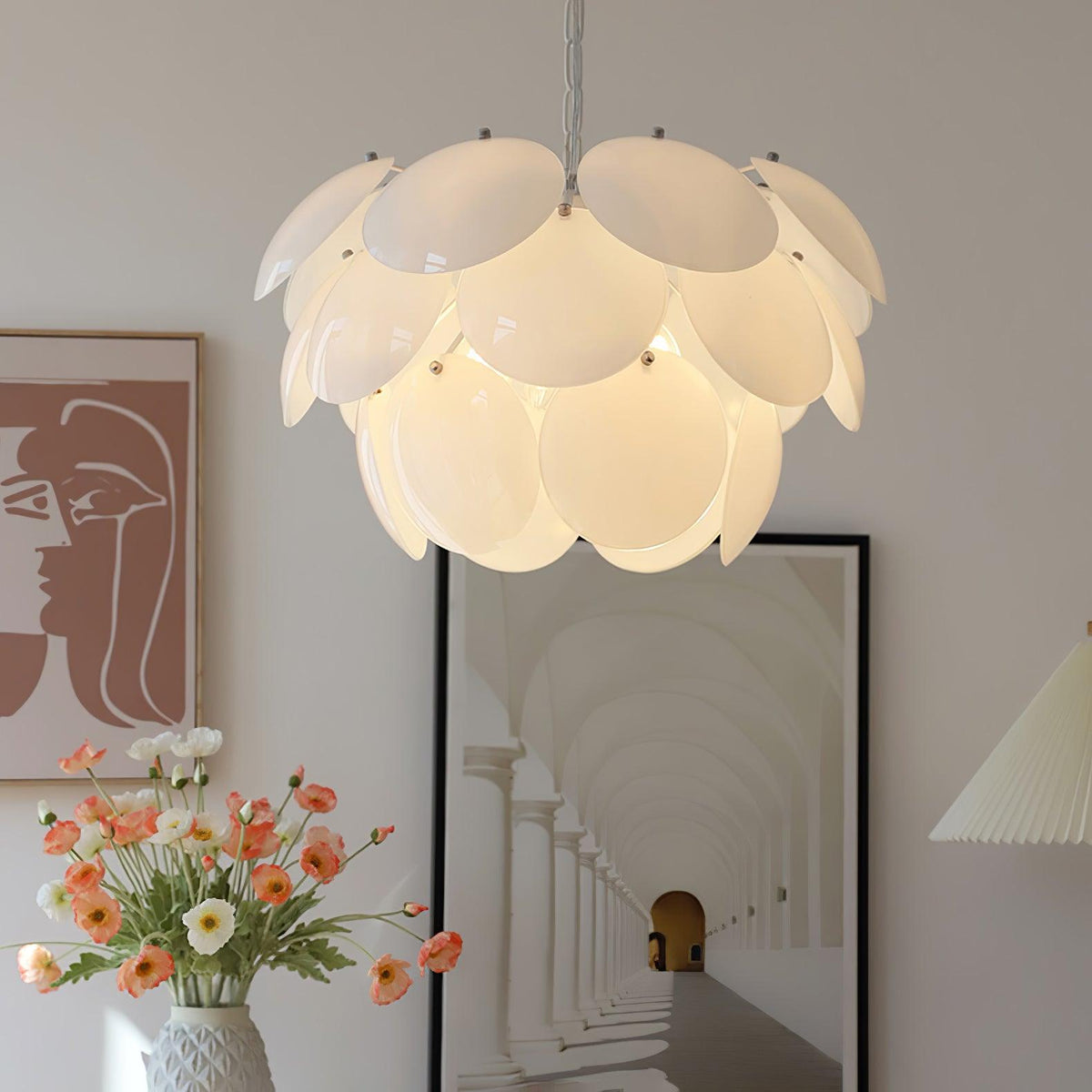 Sophia Minimalist Glass Chandelier