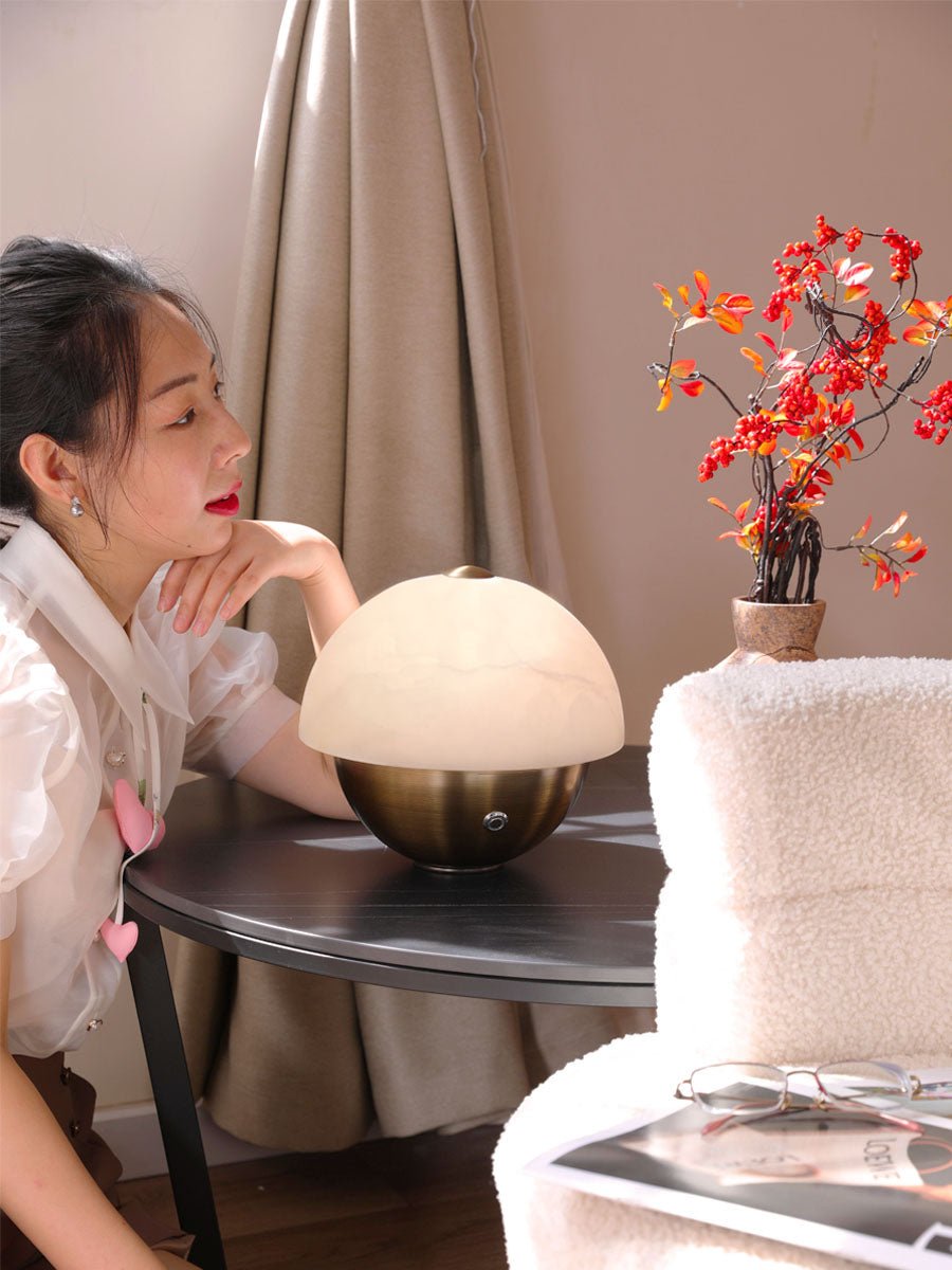 Crol Alabaster Mini Table Lamp