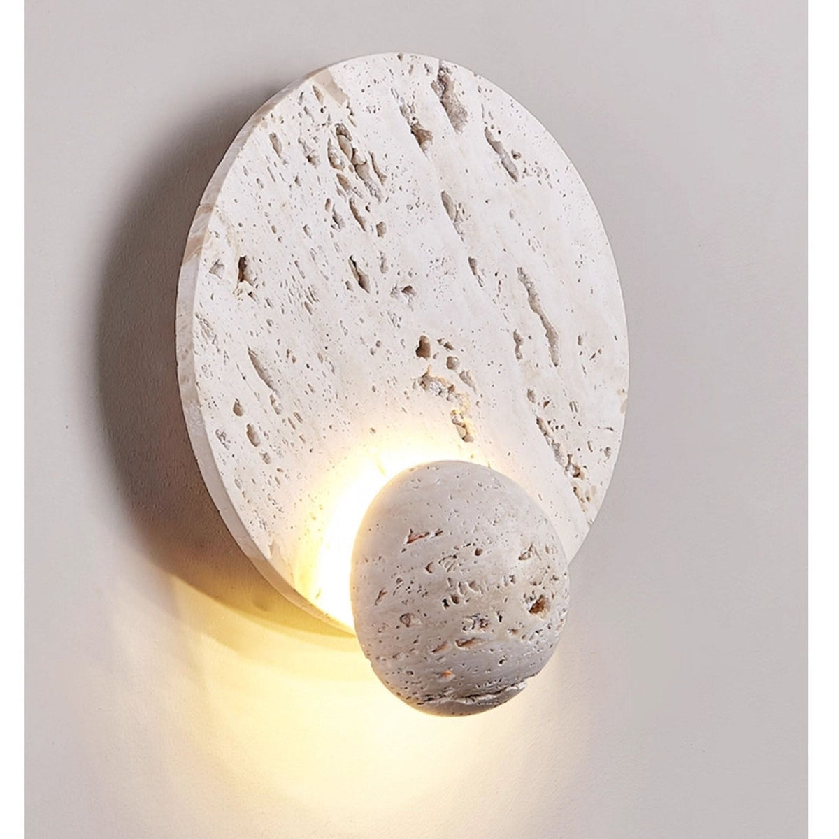 Norivaine Eclipse Travertine Wall Light