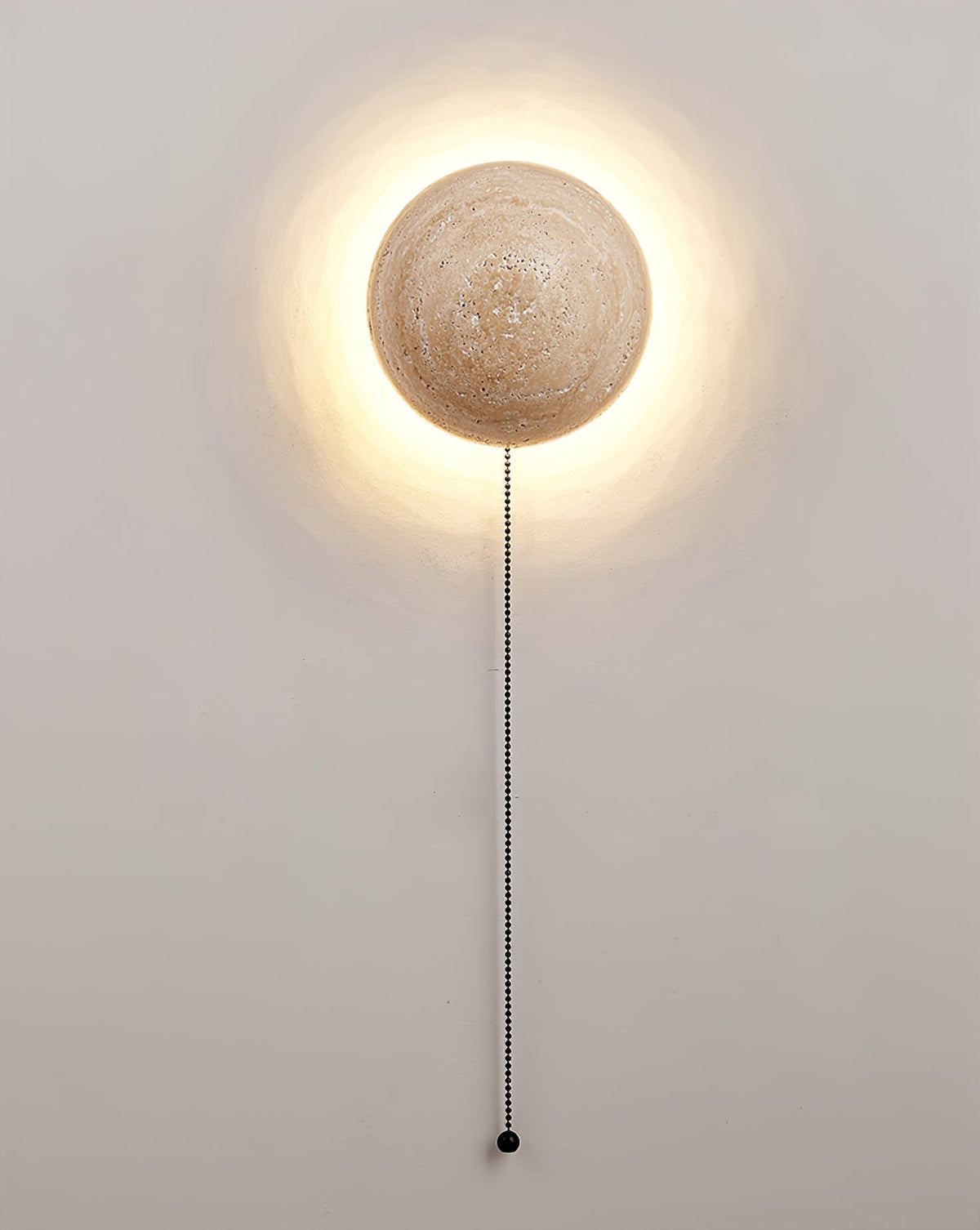 Vexael Minimalist Travertine Wall Light