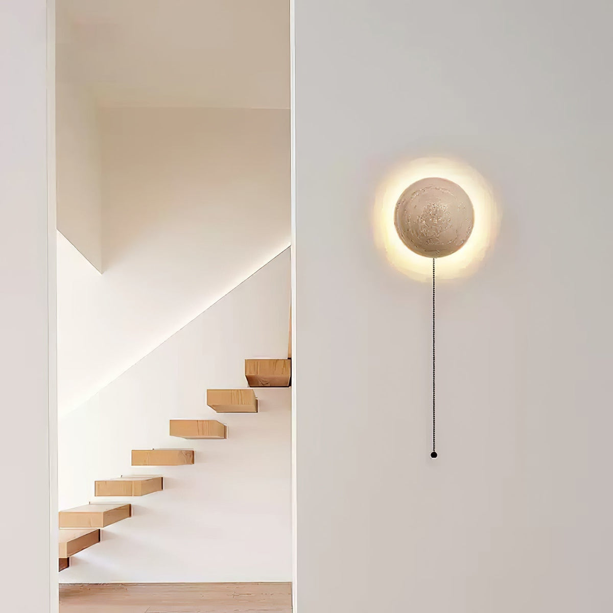 Vexael Minimalist Travertine Wall Light
