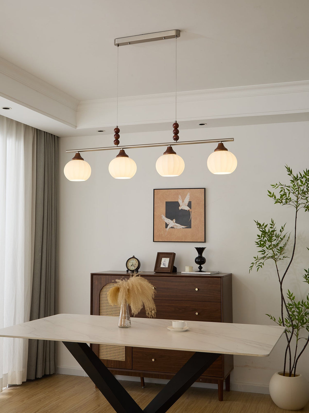 Nyla Retro Glass Pendant Lamp