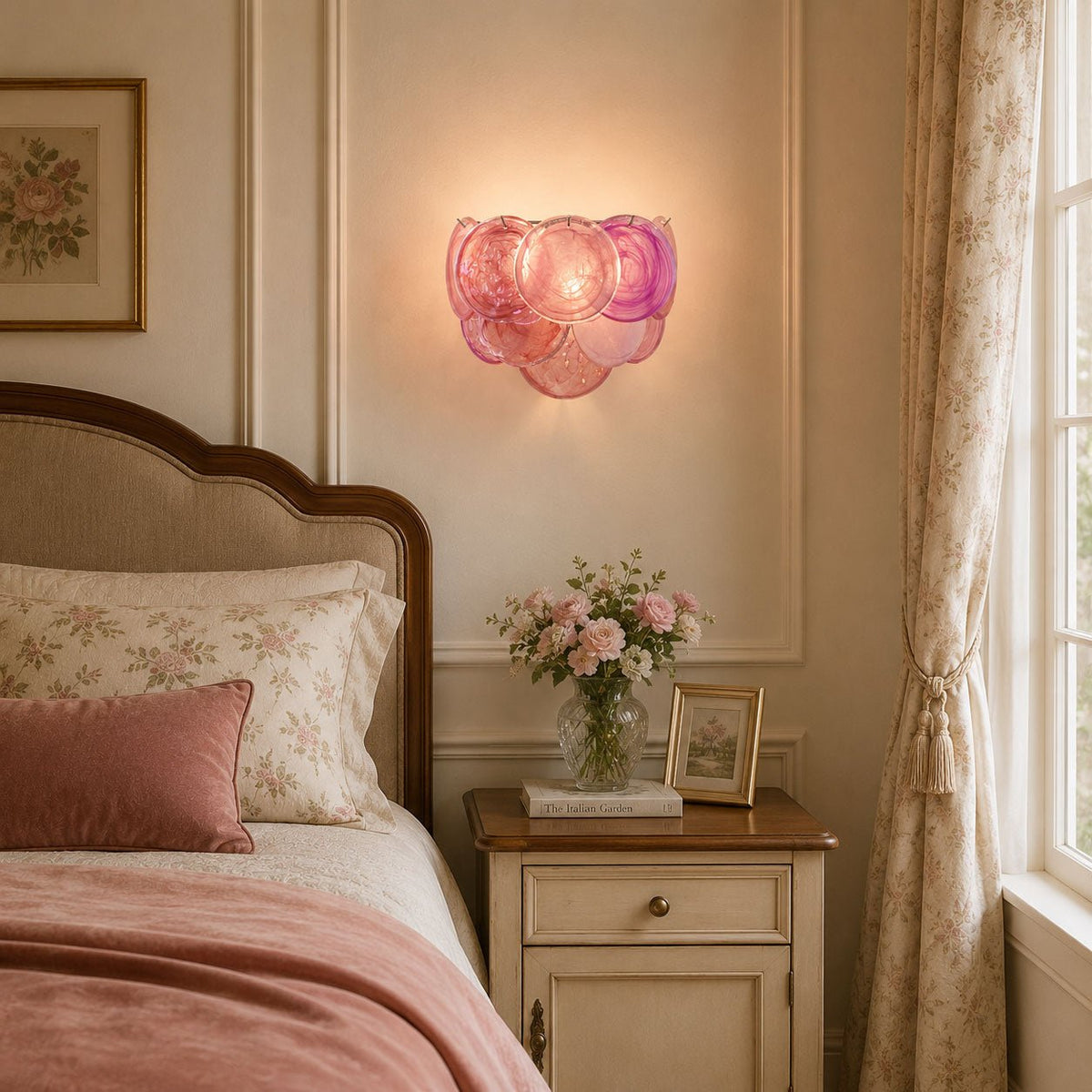 Gajin Disc Glass Indoor Wall Light