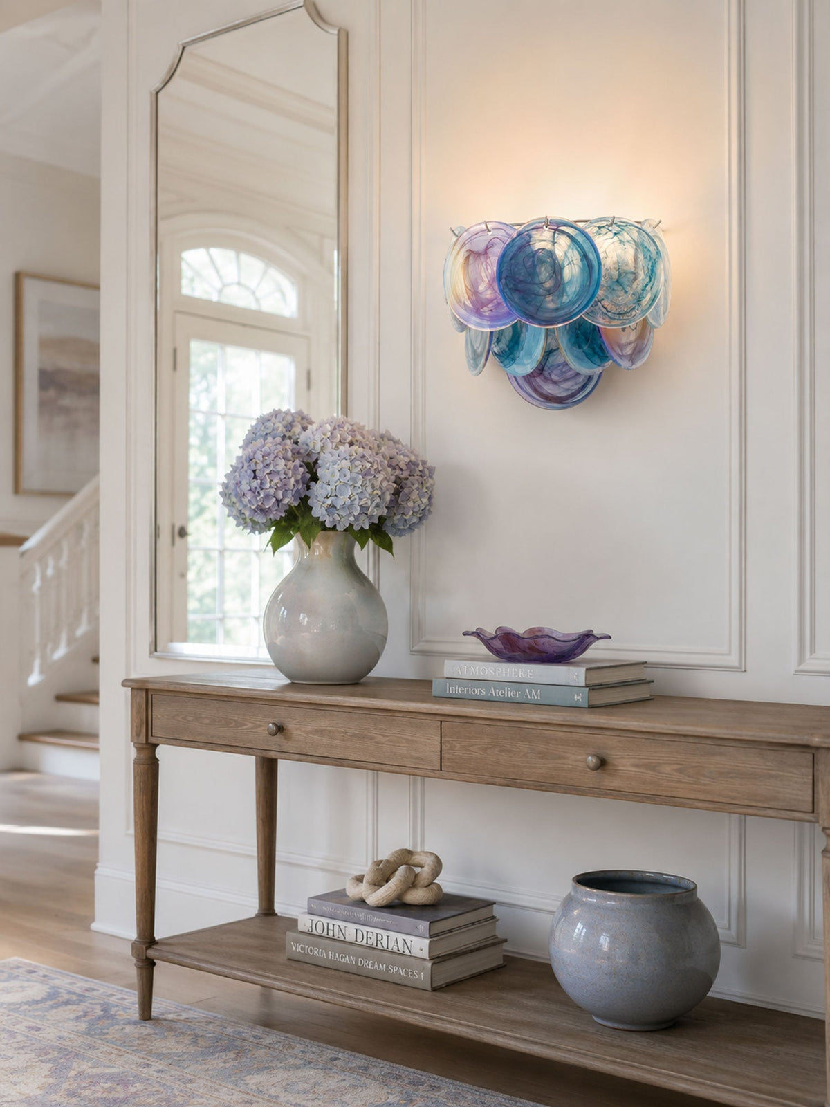 Gajin Disc Glass Indoor Wall Light