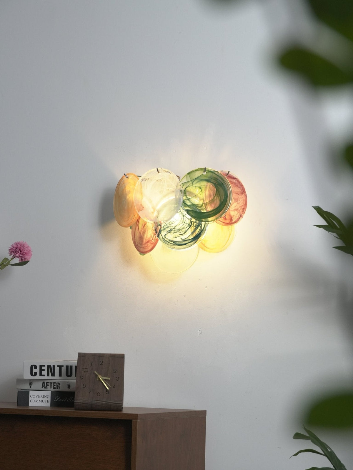 Gajin Disc Glass Indoor Wall Light
