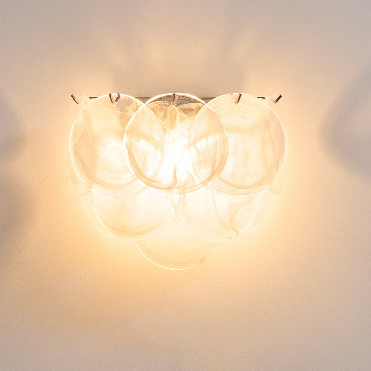 Gajin Disc Glass Indoor Wall Light