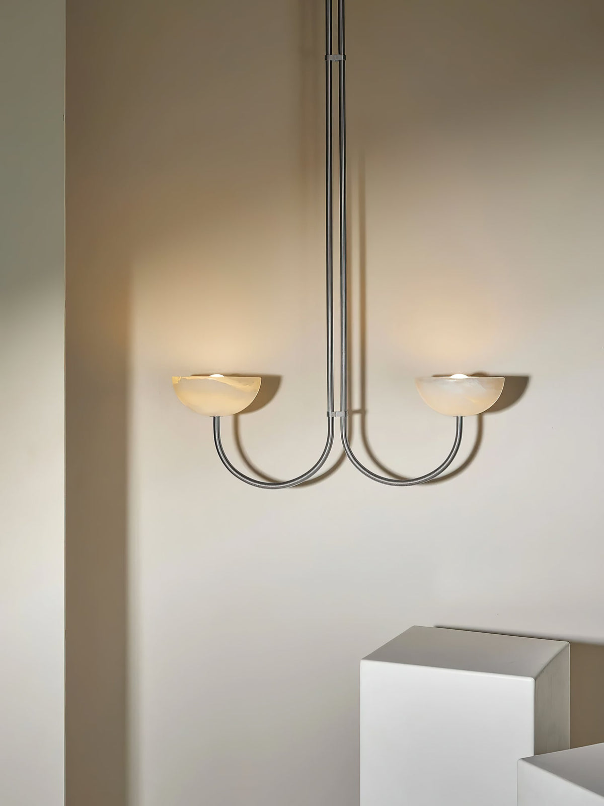 Hartvik Duo Pendant Lamp Alabaster