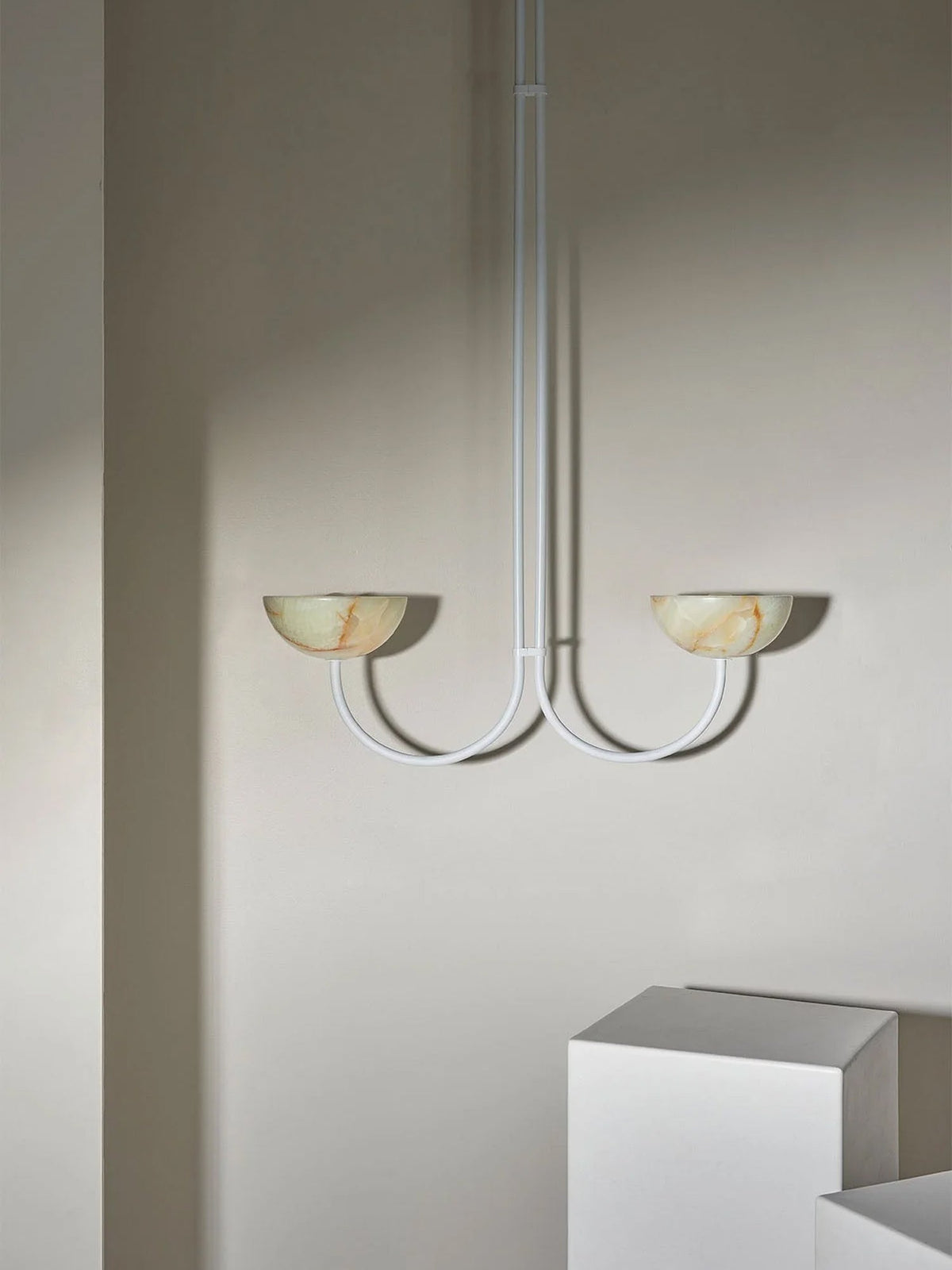 Hartvik Duo Pendant Lamp Alabaster