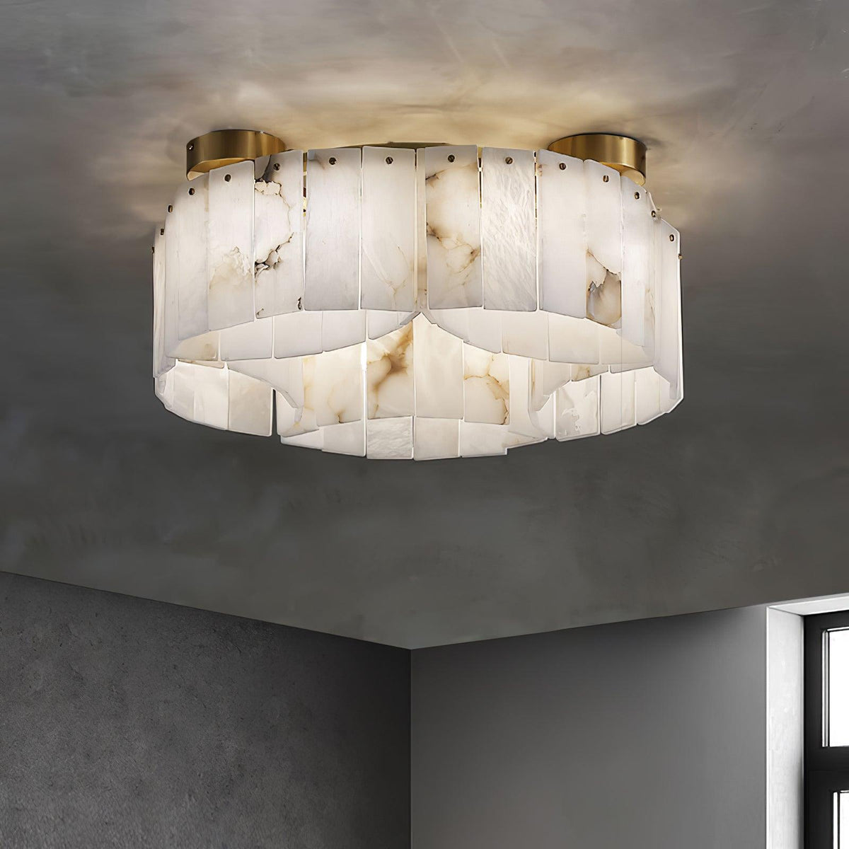 Selene Alabaster Ceiling Light