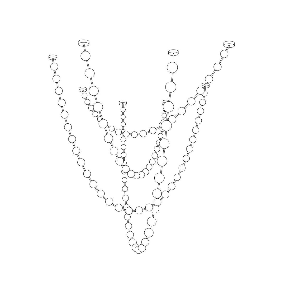 Esiena Strand Necklace Chandelier