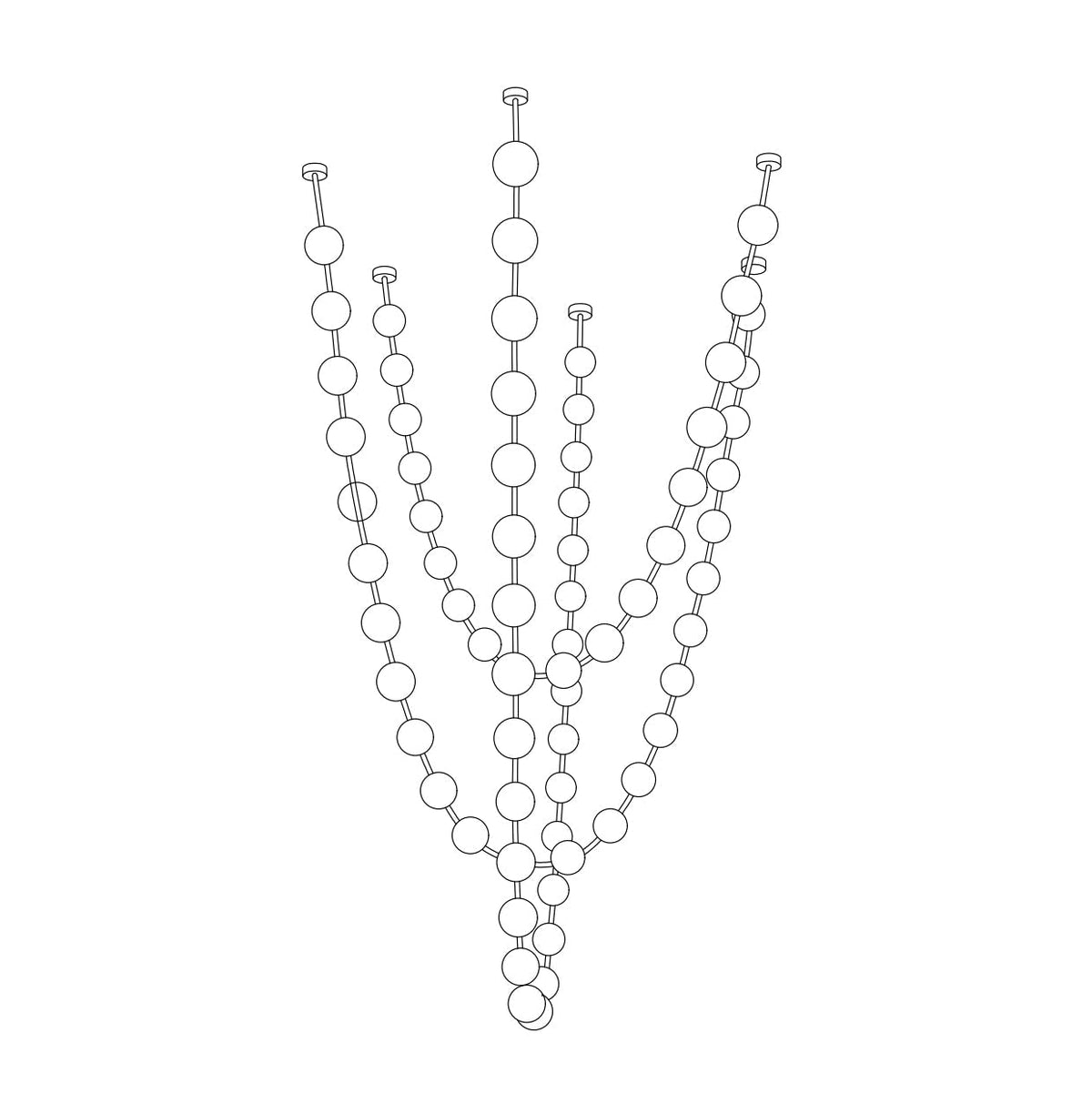 Esiena Strand Necklace Chandelier