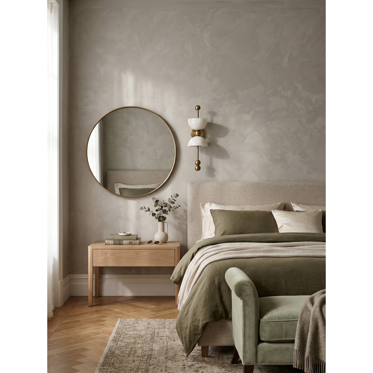 Nazo Alabaster Indoor Wall Light
