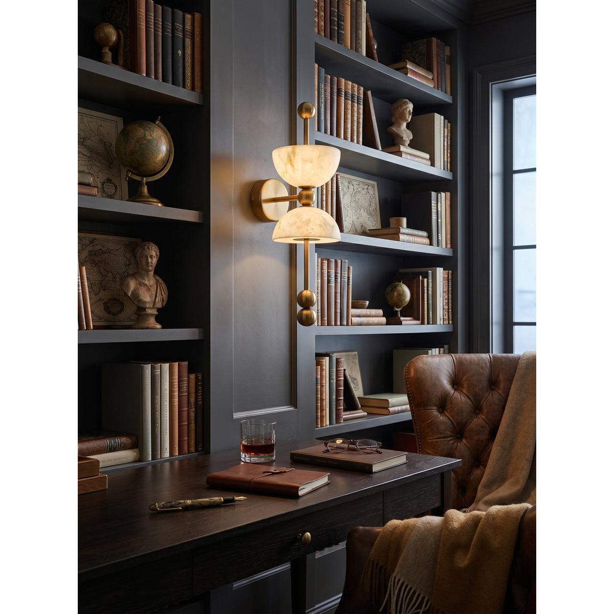 Nazo Alabaster Indoor Wall Light