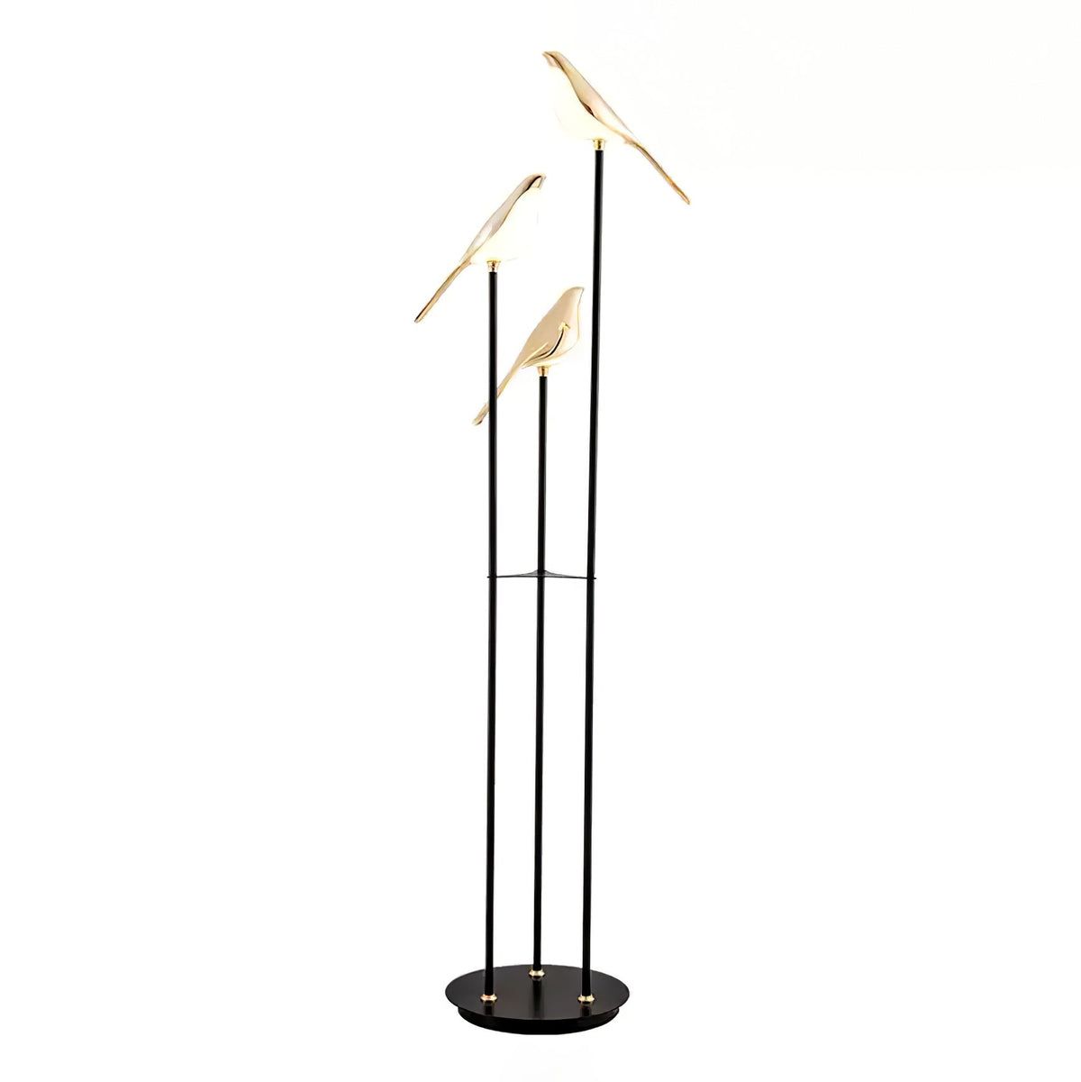 Vont Art Deco Brass Floor Lamp