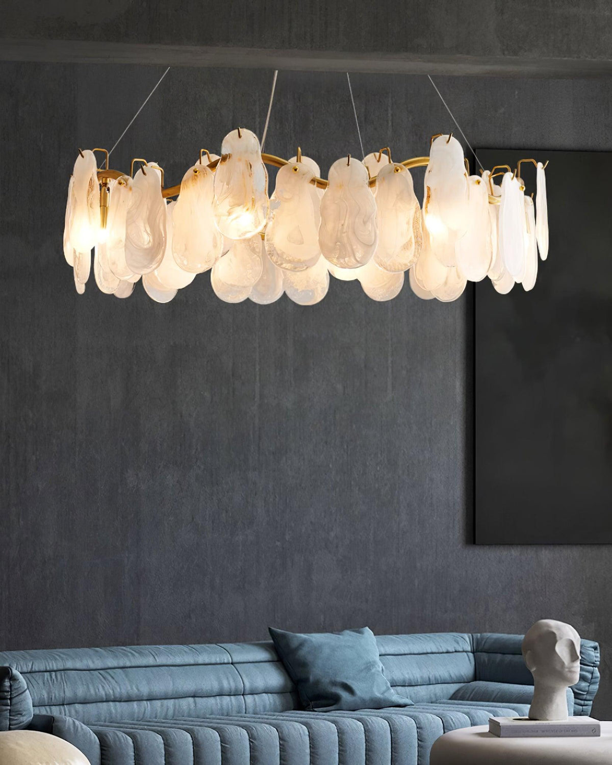 Veliselle Chandelier Cloud Glass Panels