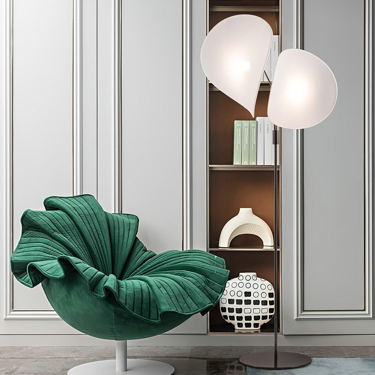 Linivora Modern Fabric Floor Lamp