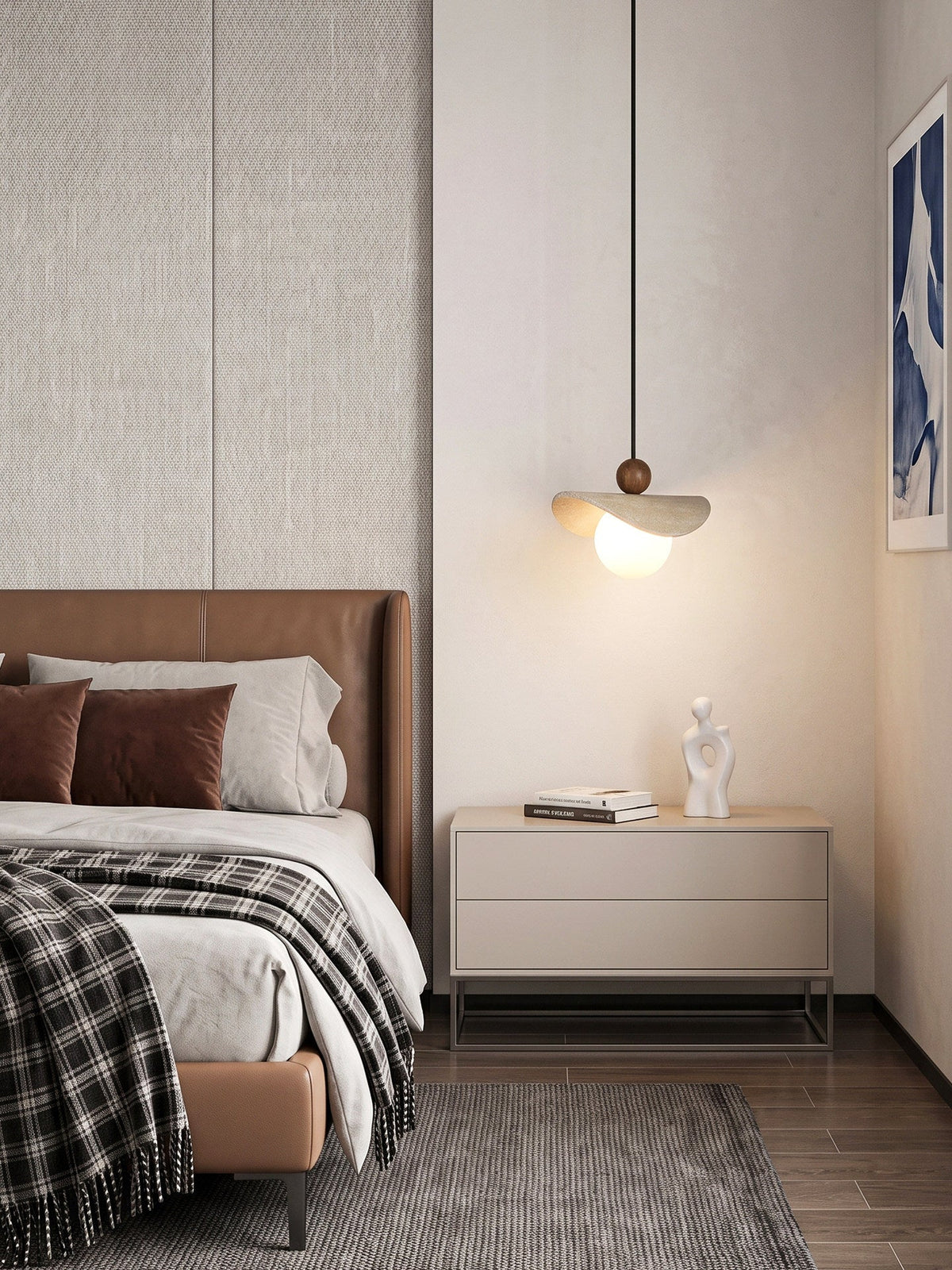 Jorwick Travertine Bead Pendant Lamp
