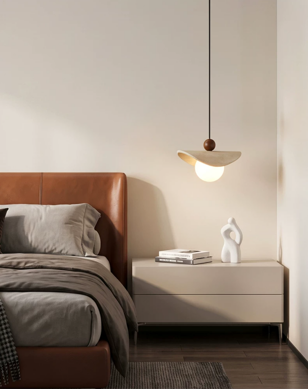 Jorwick Travertine Bead Pendant Lamp